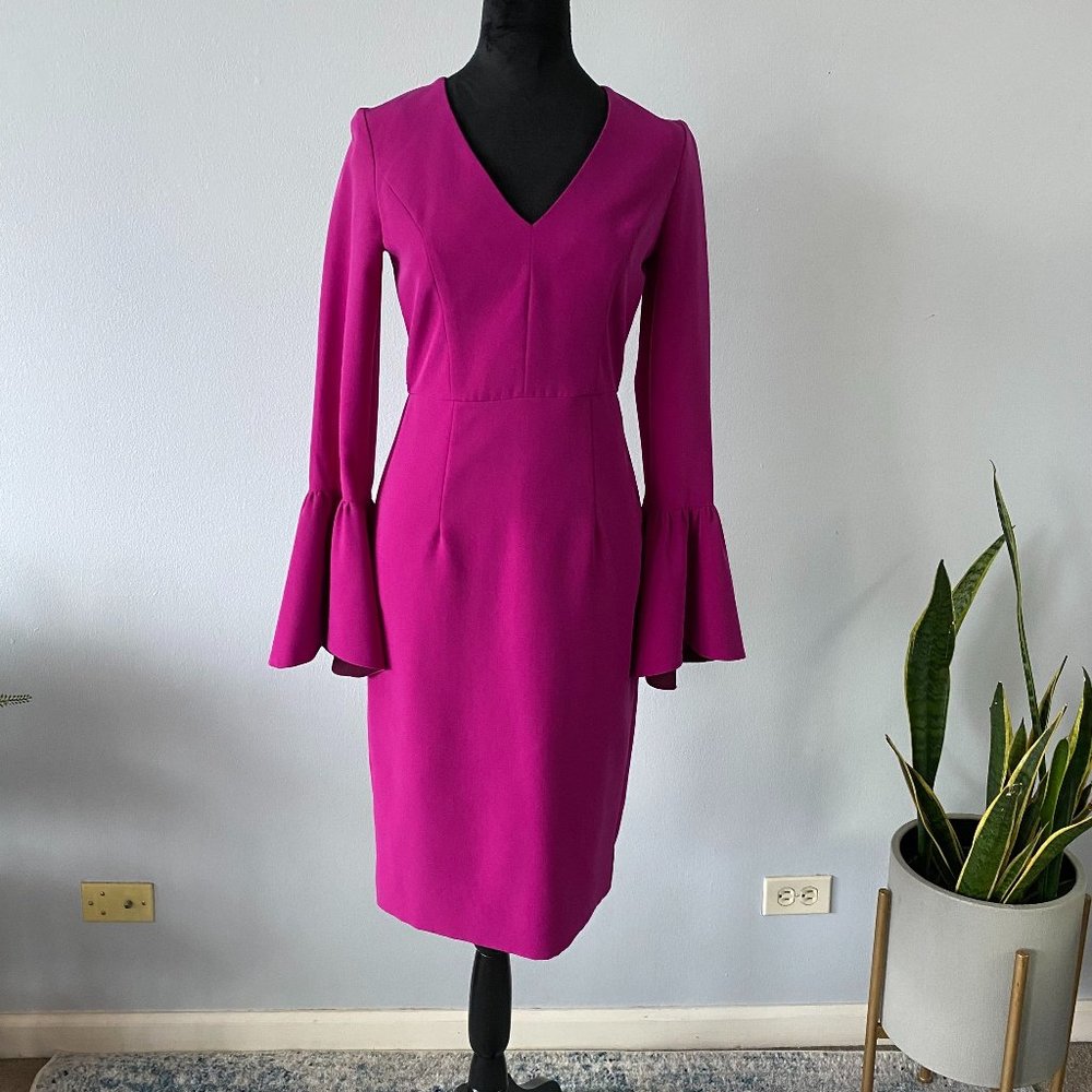 Stunning Milly "Morgan" Dress in Magenta/Plum - Size 0